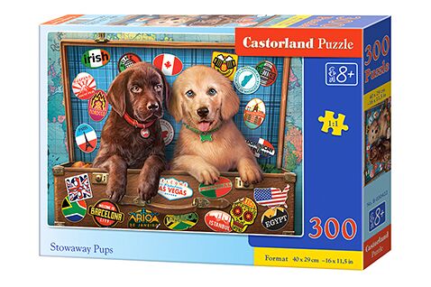 Puzzle &quot;Puppies - travelers&quot; 300 pieces детальное изображение 300 элементов Пазлы
