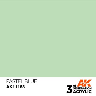 Acrylic paint PASTEL BLUE – PASTEL / PASTEL BLUE AK-interactive AK11168 детальное изображение General Color AK 3rd Generation