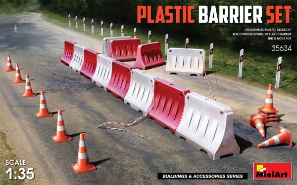 Set of plastic barriers 1:35 детальное изображение Аксессуары 1/35 Диорамы
