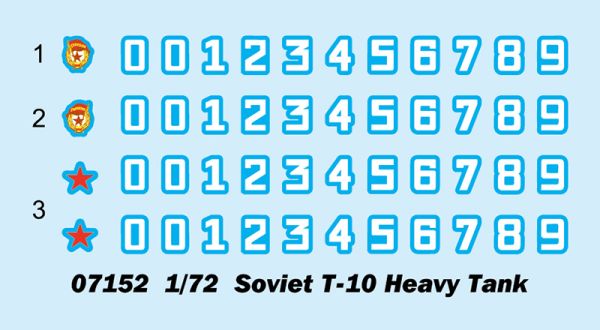 Збірна модель 1/72 радянський танк Т-10 Trumpeter 07152 детальное изображение Бронетехника 1/72 Бронетехника