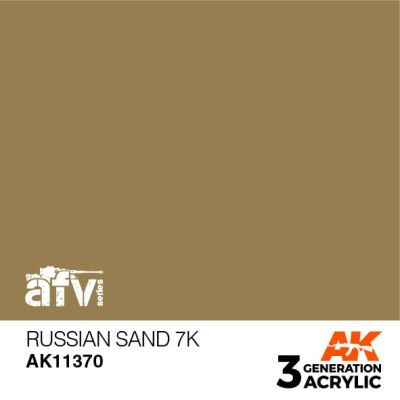 Acrylic paint RUSSIAN SAND 7 – AFV AK-interactive AK11370 детальное изображение AFV Series AK 3rd Generation