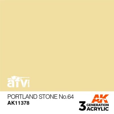 Акриловая краска PORTLAND STONE NO.64 / Белый строительный известняк – AFV АК-интерактив AK11378 детальное изображение AFV Series AK 3rd Generation
