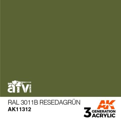 Акрилова фарба RAL 6011B RESEDAGRÜN / Жовто-зелений – AFV АК-interactive AK11312 детальное изображение AFV Series AK 3rd Generation