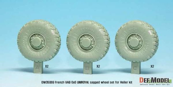 French VAB Sagged Wheel set 2-Uniroyal  детальное изображение Смоляные колёса Афтермаркет