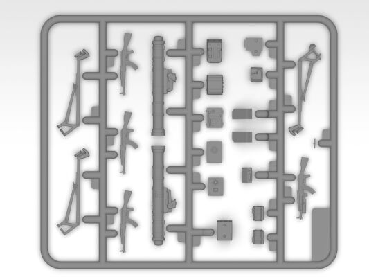 Збірна модель 1/35 ПТРК «Стугна-П» з українським розрахунком ICM35750 детальное изображение Фигуры 1/35 Фигуры