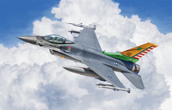Cборная модель 1/48 Самолет F-16C Fighting Falcon Италери 2825 детальное изображение Самолеты 1/48 Самолеты