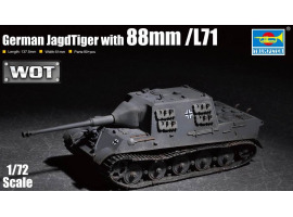 обзорное фото Assembly model 1/72 german Jagdtiger gun 88mm /L71 Trumpeter 07166 Armored vehicles 1/72