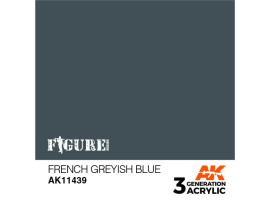 обзорное фото Acrylic paint FRENCH GREYISH BLUE –  FIGURES AK-interactive AK11439 Figure Series