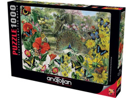 обзорное фото Puzzle Peacock in the Garden 1000pcs 1000 items