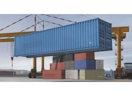 обзорное фото Scale model 1/35 Marine dry cargo container 40 feet Trumpeter 01030 Cars 1/35