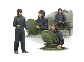 обзорное фото Scale model 1/35 Soviet Tank Crew Trumpeter 00435 Figures 1/35