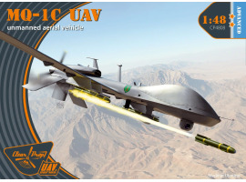 обзорное фото Збірна модель 1/48 американський БПЛА MQ-1C UAV Grey Eagle Clear Prop CP4808 БПЛА