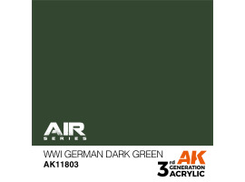 обзорное фото Акрилова фарба WWI German Dark Green / Німецький темно-зелений WWI AIR АК-interactive AK11803 AIR Series