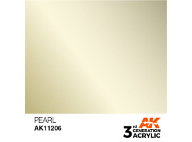 Акрилова фарба PEARL METALLIC - ПЕРЛИННИЙ МЕТАЛІК / INK АК-Interactive AK11206