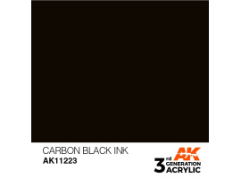 обзорное фото Акрилова фарба CARBON BLACK – ЧОРНИЙ КАРБОН / INK АК-Interactive AK11223 Standart Color