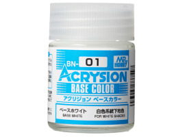 обзорное фото Acrysion Base Color (18 ml) Base White / Акриловая краска (Базовый белый) Acrylic paints