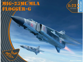 Збірна модель 1/72 Літак MiG-23 ML/MLA Flogger-G Clear Prop 72032
