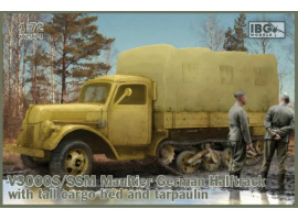 обзорное фото V3000S/SS M Maultier German Halftrack with tall cargo bed and tarpaulin Cars 1/72