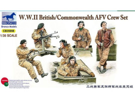 обзорное фото WWII/Commonwealth Great Britain AFV Crew Model Kit Figures 1/35