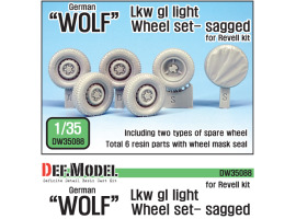 обзорное фото German Wolf Lkw gl light Sagged Wheel set (for Revell 1/35) Колеса