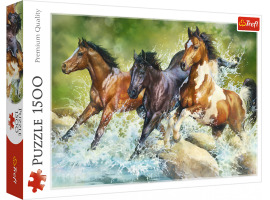 обзорное фото Puzzle Three wild horses 1500pcs 1500 items