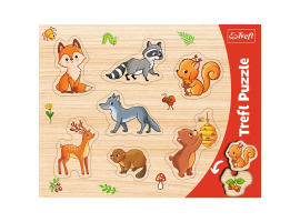 обзорное фото Frame puzzles: Forest animals 7pcs Puzzle sets