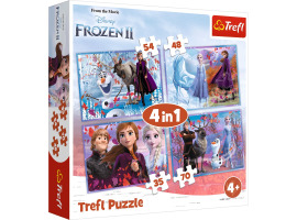 обзорное фото Puzzles 4in1: Unusual Journey - Frozen 2 Puzzle sets