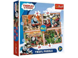 обзорное фото Puzzles 4 in 1: Thomas and his friends Puzzle sets
