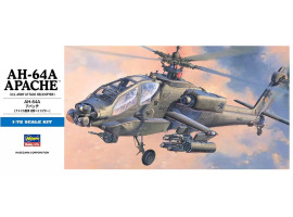 Scale model 1/72 helicopter AH-64A Apache Hasegawa 00436