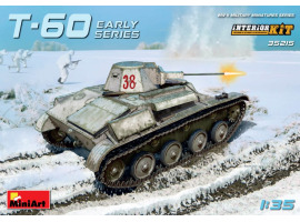 Сборная модель советского легкого танка T-60 с интерьером.