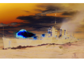 обзорное фото Збірна модель важкого крейсера Королівського флоту HMS York Флот 1/700
