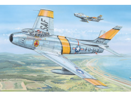 обзорное фото Збірна модель літака F-86F-30 Sabre Літаки 1/18