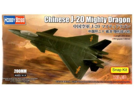 обзорное фото Сборная модель китайского самолета J-20 Mighty Dragon Самолеты 200mm