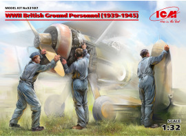обзорное фото WWII British Ground Personnel (1939-1945) (3 figures) Figures 1/32
