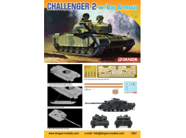 обзорное фото Challenger 2 w/BAR Armour Бронетехніка 1/72