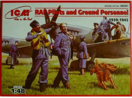 обзорное фото Пилоты и техники ВВС Великобритании (1939-1945) Фигуры 1/48