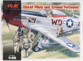 обзорное фото Пілоти та техніки ВПС США (1941-1945 р.) Фігури 1/48