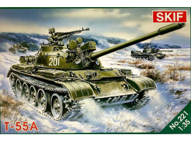 Assembly model 1/35 Tank T-55A SKIF MK221