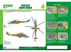 обзорное фото Airbrush CAMO-MASK for 1/48 Mi-24 Hind Camo Scheme Маски