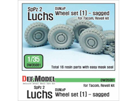 обзорное фото  German Luchs 8X8 Dunlxp Sagged Wheel set-1  Resin wheels