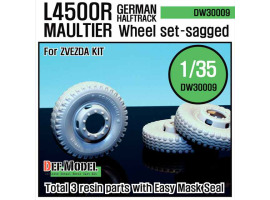 обзорное фото  WW2 German L4500 R Maultier Wheel set  Resin wheels