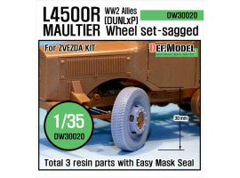 обзорное фото  WW2 Allies L4500 R Maultier Wheel-(DUNLxP) set  Смоляные колёса