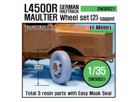 обзорное фото  WW2 German L4500 R Maultier Wheel set 2  Смоляные колёса