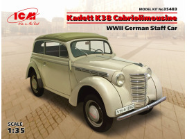 обзорное фото Немецкий штатный автомобиль Kadett K38 Cabriolimousine, 2МВ Автомобили 1/35