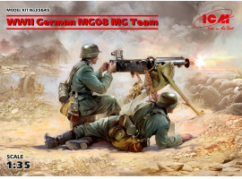 WWII German MG08 MG Team
