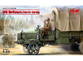 обзорное фото Американские водители 1917-1918 годов, 2 фигуры Фигуры 1/35