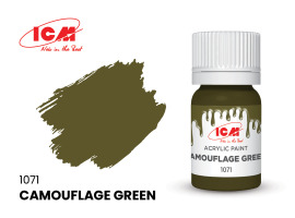 обзорное фото Camouflage Green / Камуфляжный зелёный Акриловые краски