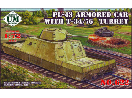 обзорное фото Armored platform PL-43  Railway 1/72