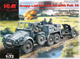 обзорное фото Krupp L2H143 Kfz.69 with Pak 36 German Artillery Tractor Cars 1/72