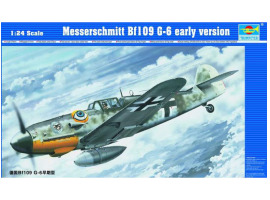 обзорное фото Сборная модель немецкого Bf109 G-6 ранний тип Самолеты 1/24